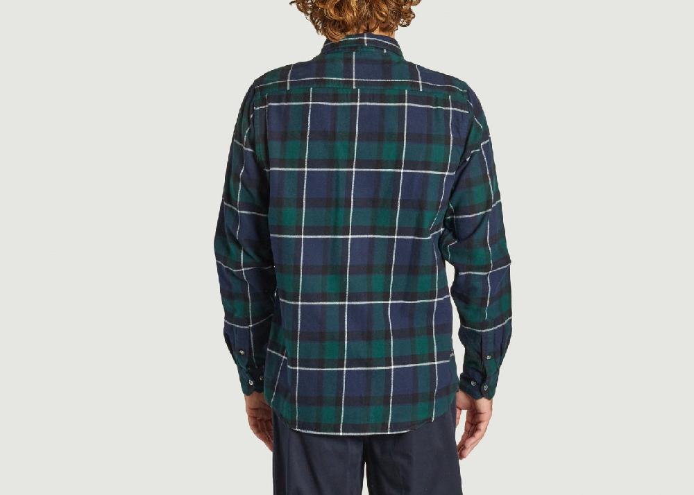L'exception Chemise Anton En Flanelle Brossée à Carreaux Multicolore Norse Projects