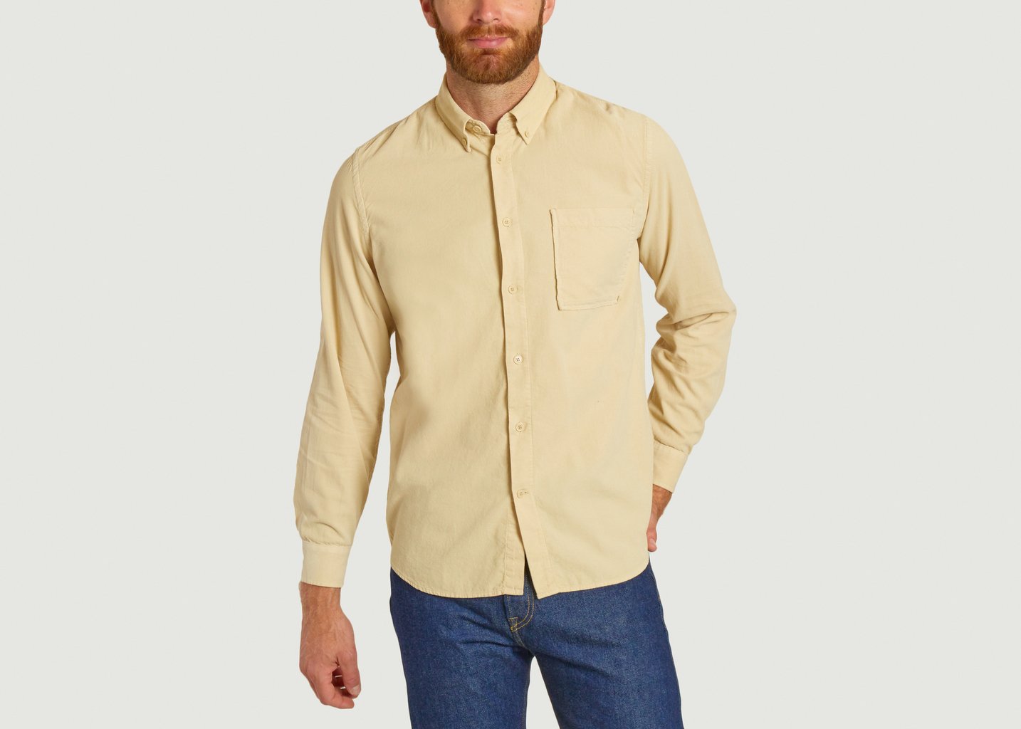 L'exception Chemise Arne BD 5082 Ecru No Nationality 07