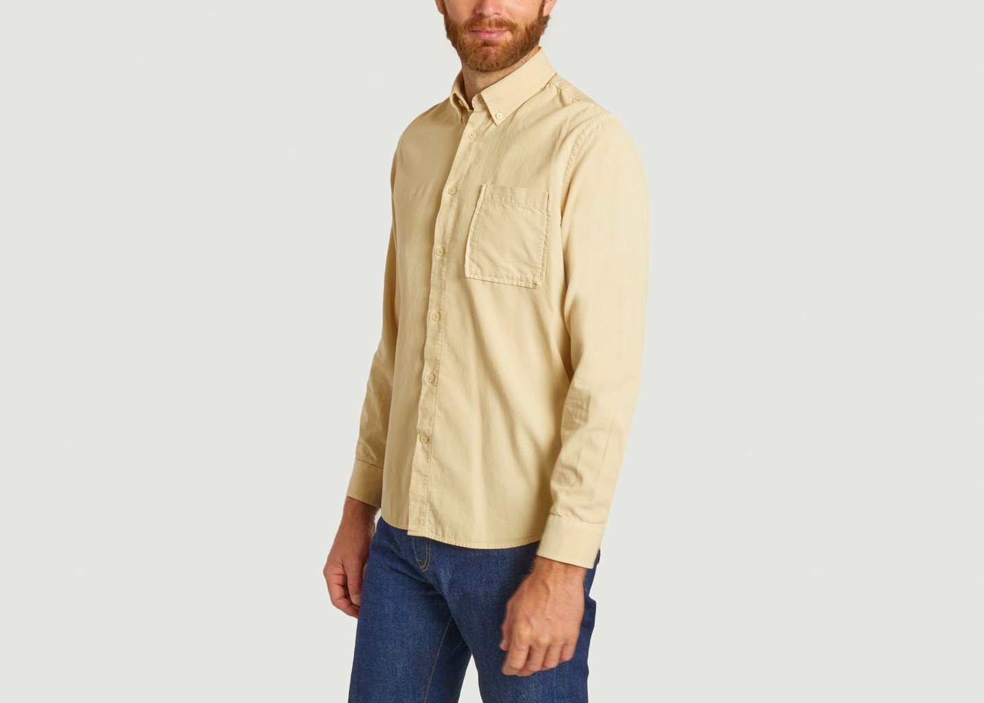 L'exception Chemise Arne BD 5082 Ecru No Nationality 07