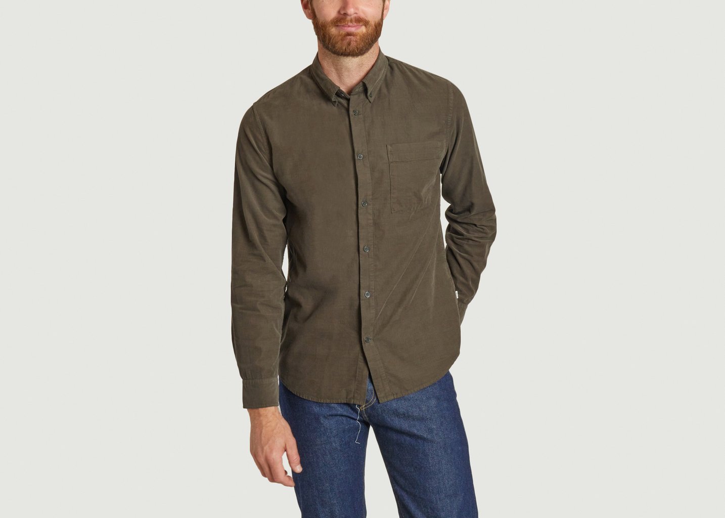 L'exception Chemise Arne BD 5082 Vert Foncé No Nationality 07