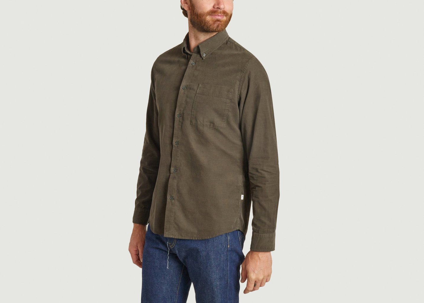 L'exception Chemise Arne BD 5082 Vert Foncé No Nationality 07