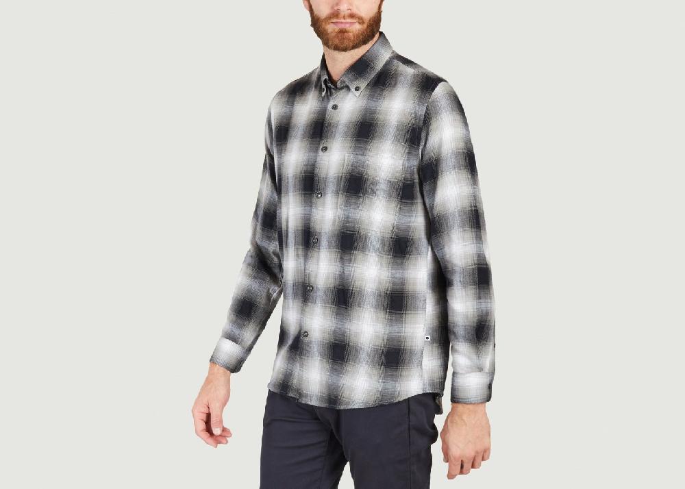 L'exception Chemise Arne BD 5997 à Carreaux Gris No Nationality 07