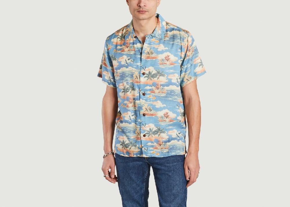 l'exception Chemise Arvid Hawaii Imprimé Nudie Jeans