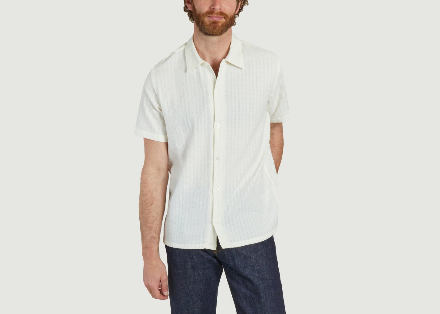 L'exception Chemise Avan Jx 14698 Blanc Samsoe & Samsoe