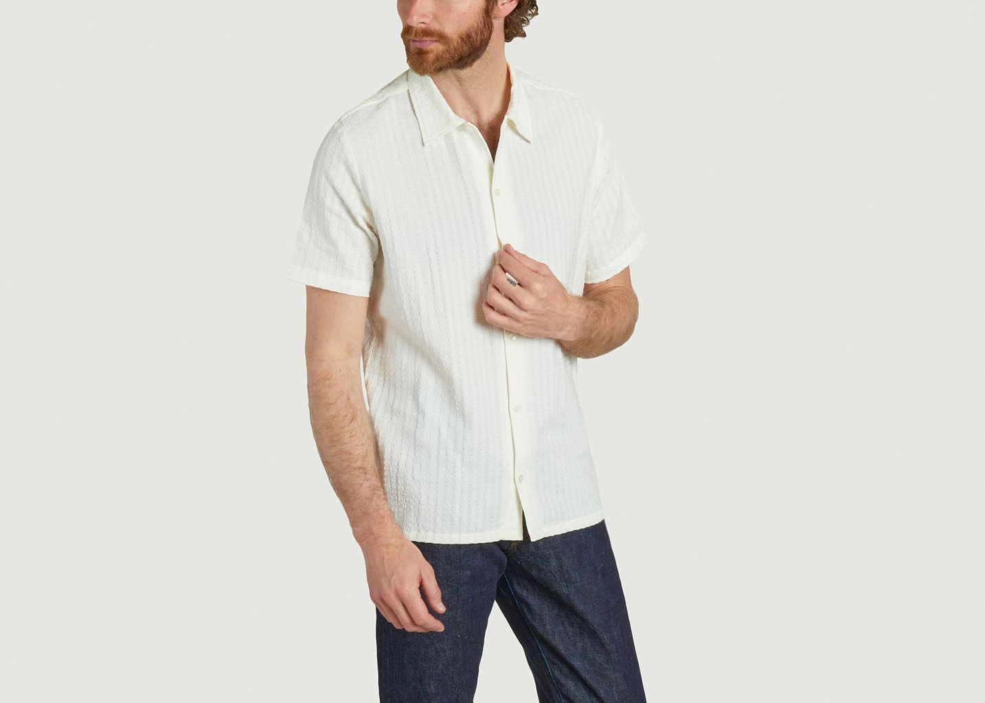 L'exception Chemise Avan Jx 14698 Blanc Samsoe & Samsoe