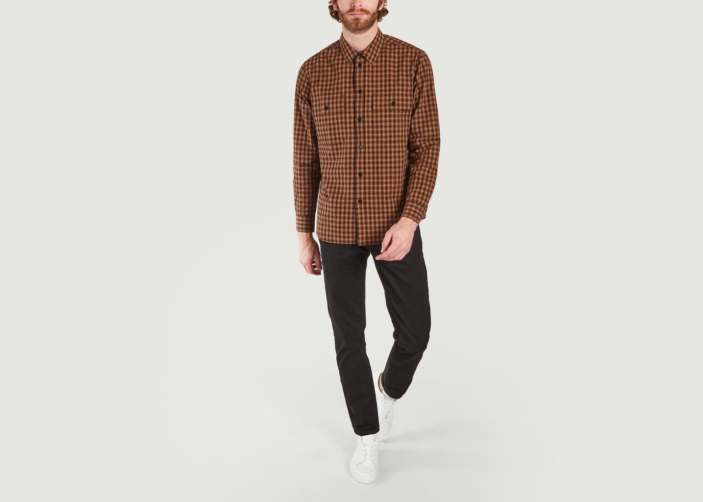 L'exception Chemise Avenir Flannel Marron Wood Wood