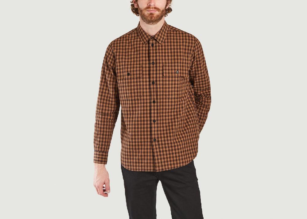 l'exception Chemise Avenir Flannel Marron Wood Wood