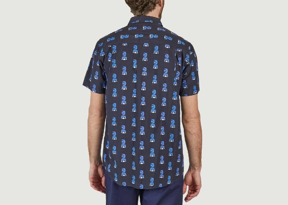 L'exception Chemise Bird Family Bleu Marine Bask In The Sun