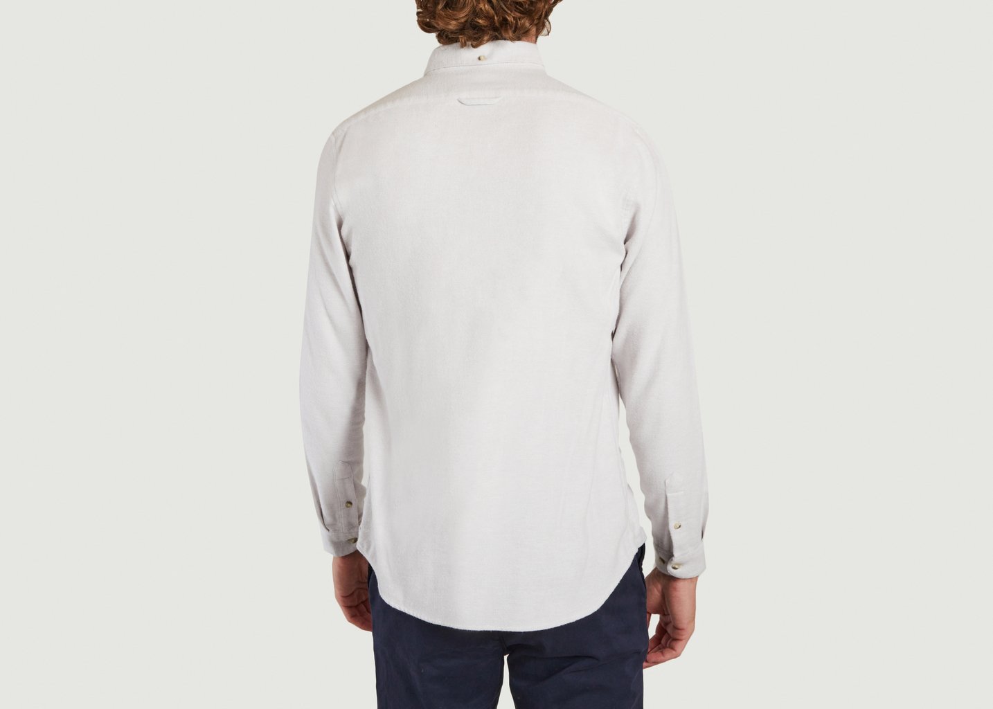 L'exception Chemise Boutonnée Grise Claire Gris Léger Cuisse De Grenouille