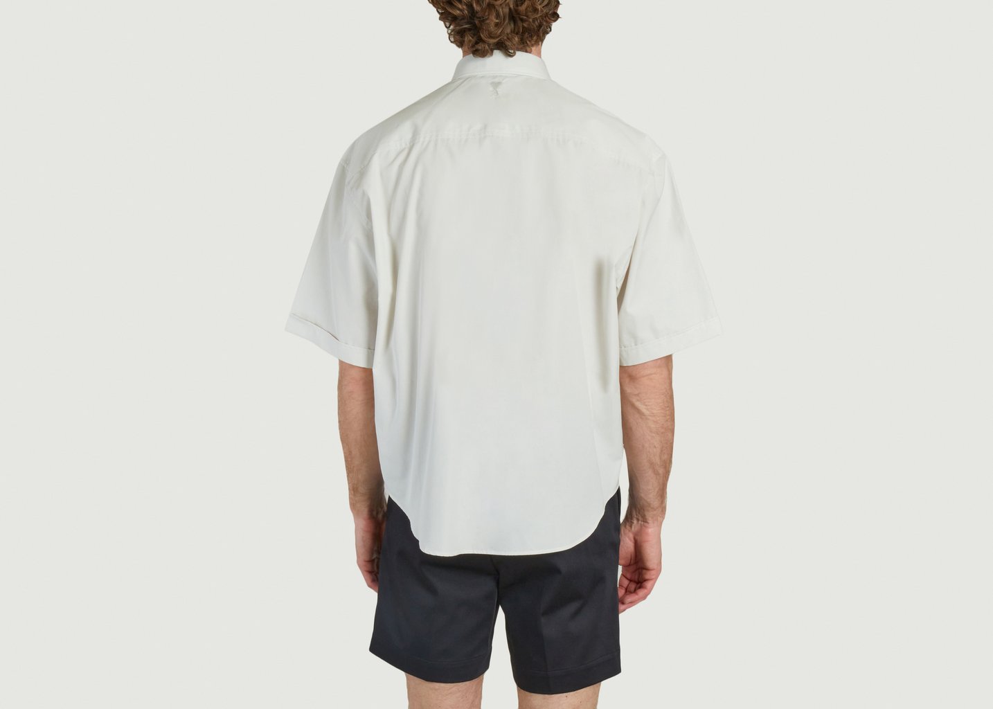 L'exception Chemise Boxy Manches Courtes Ivoire AMI Paris