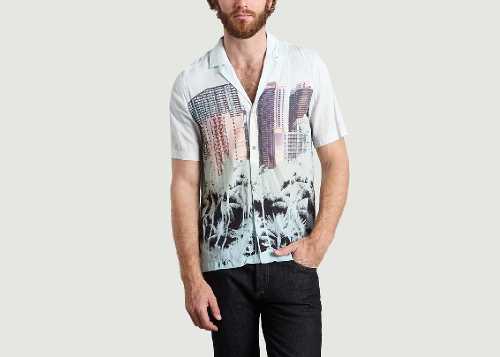 l'exception Chemise Buildings Chambray M.X Maxime Simoëns