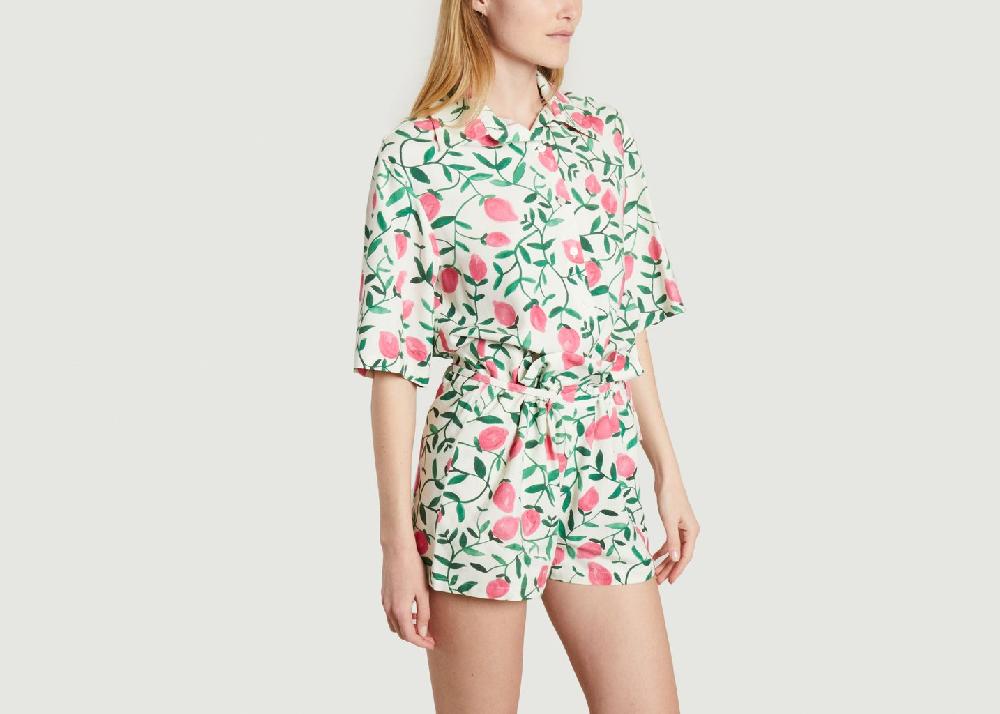 L'exception Chemise Citron Imprimé Benjamin Benmoyal