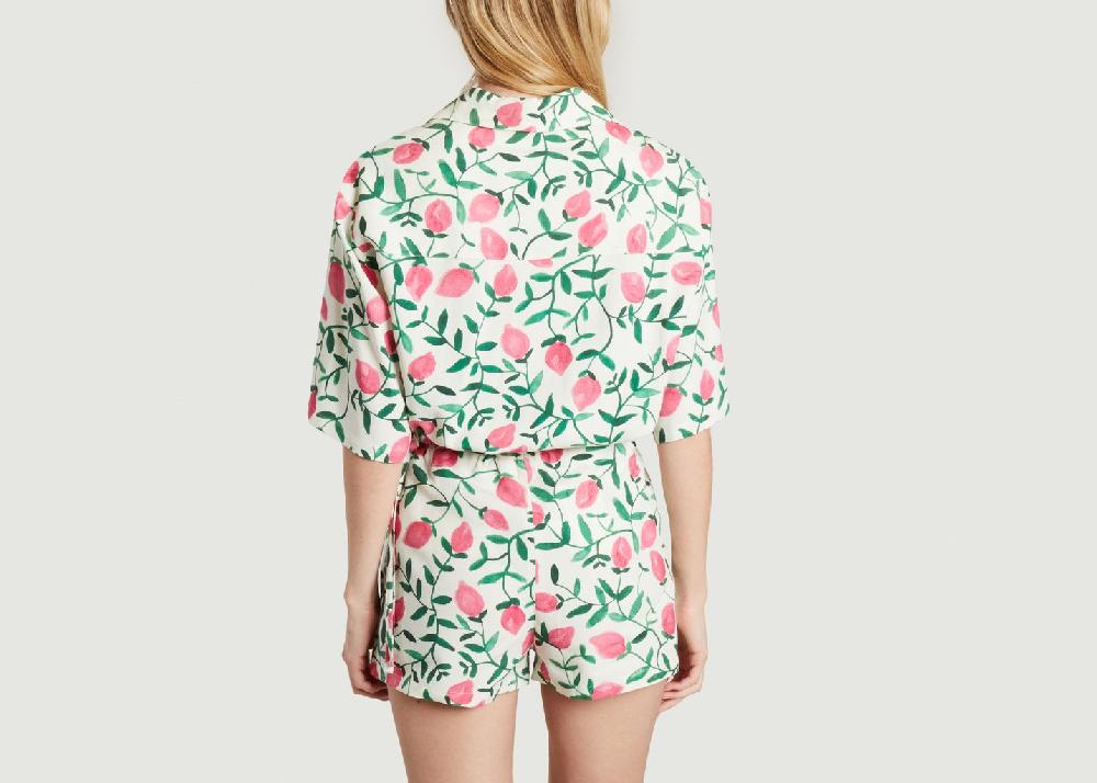 L'exception Chemise Citron Imprimé Benjamin Benmoyal