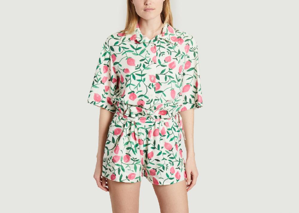 l'exception Chemise Citron Imprimé benjamin benmoyal