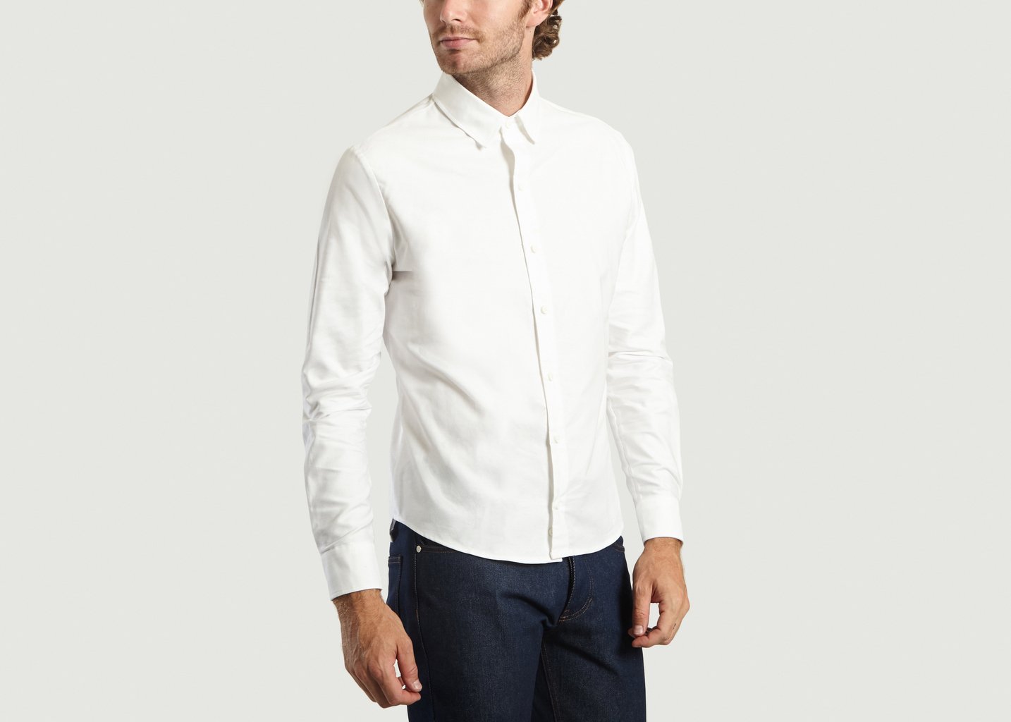 L'exception Chemise Classique Avec Détail Dos Blanc GEYM