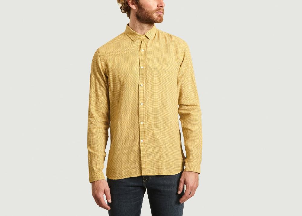 l'exception Chemise Clerkenwell Tab Jaune Oliver Spencer