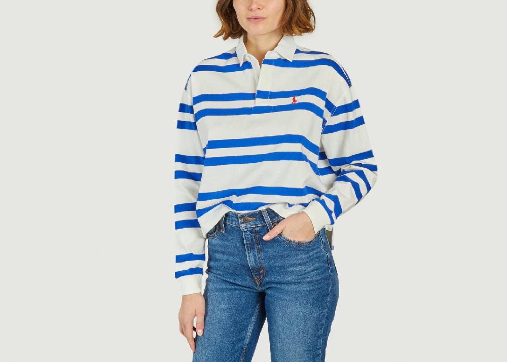 L'exception Chemise De Rugby Courte Blanc Polo Ralph Lauren