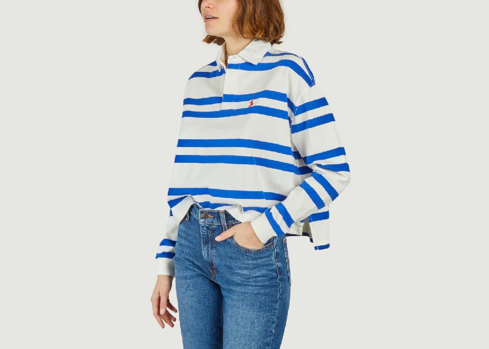 L'exception Chemise De Rugby Courte Blanc Polo Ralph Lauren