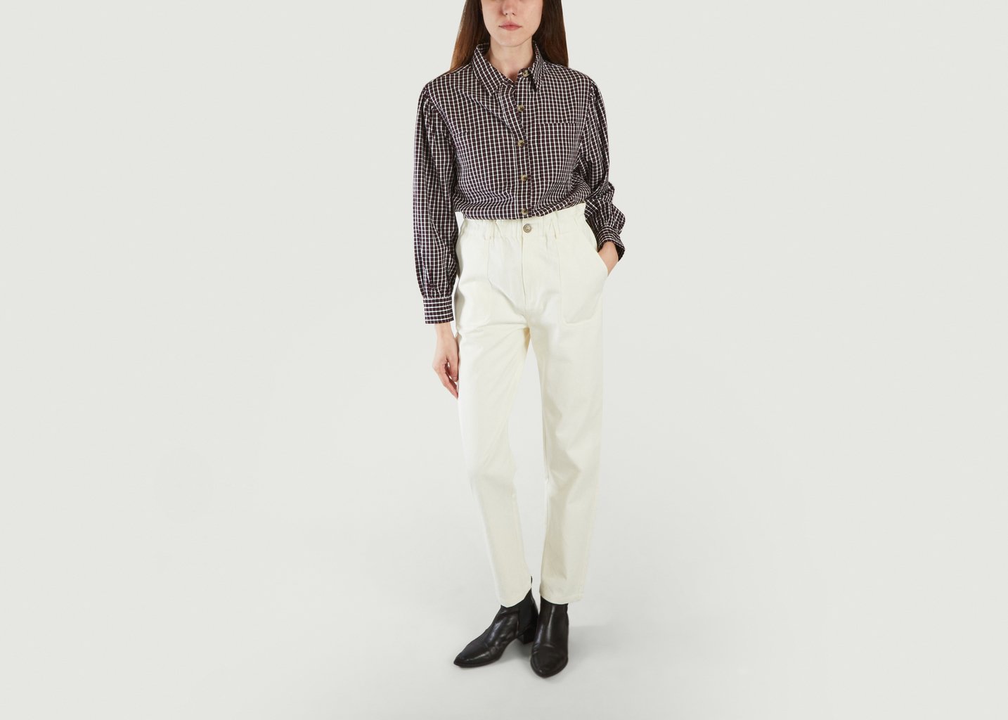 L'exception Chemise En Coton à Carreaux Max Multicolore Jolie Jolie