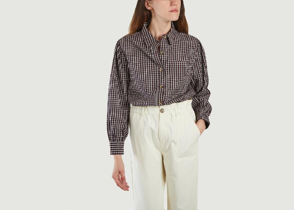 l'exception Chemise en coton à carreaux Max Multicolore Jolie Jolie