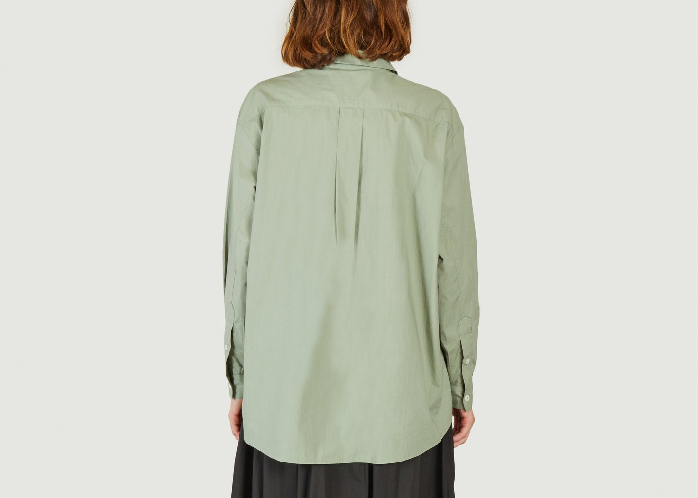 L'exception Chemise En Coton Bio Edgar Vert Skall Studio