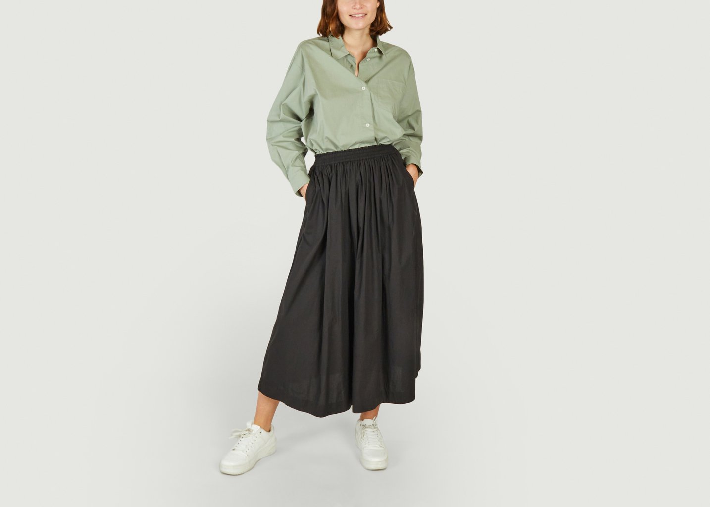 L'exception Chemise En Coton Bio Edgar Vert Skall Studio