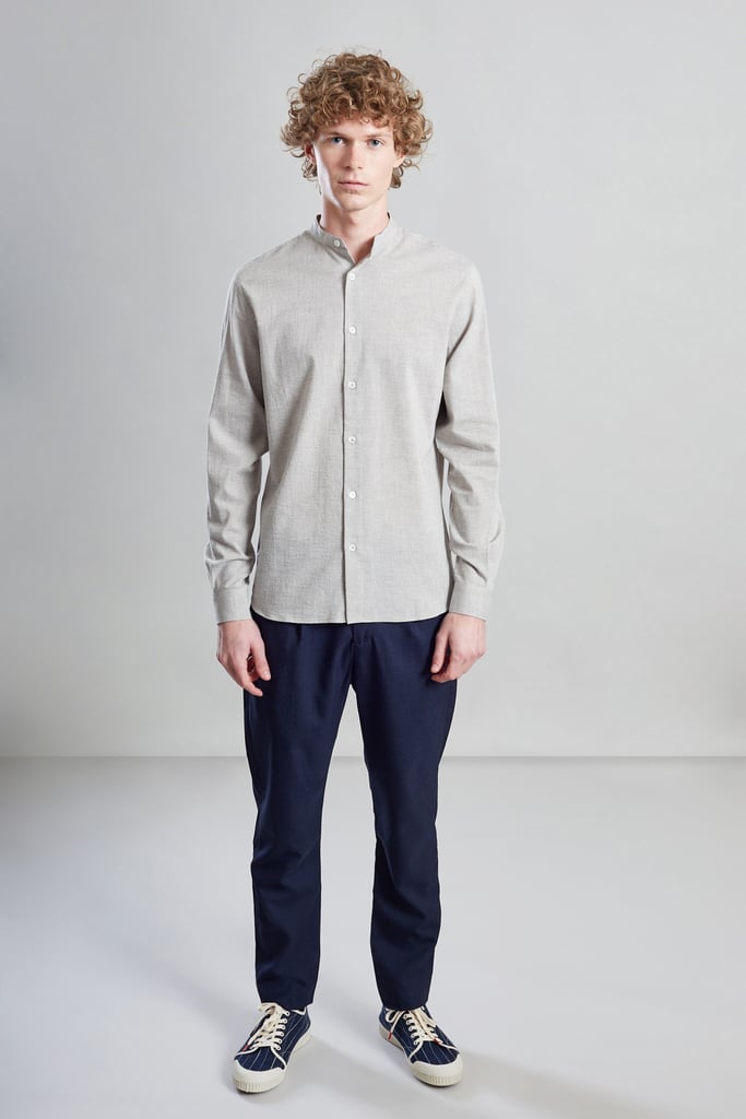 L'exception Chemise En Coton Biologique Et Lin Japonais Taupe L'Exception Paris