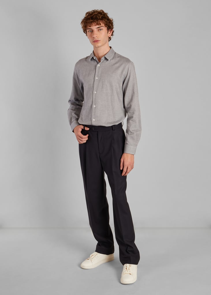 L'exception Chemise En Coton Biologique Japonais Gris L'Exception Paris