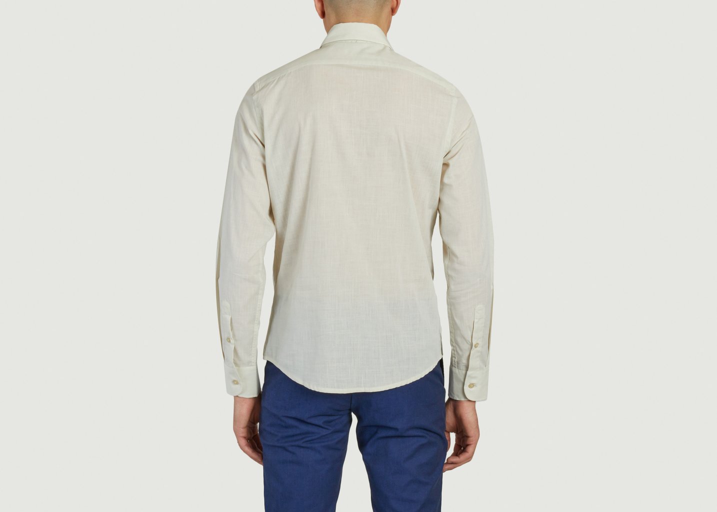L'exception Chemise En Coton Léger Ecru JagVi Rive Gauche