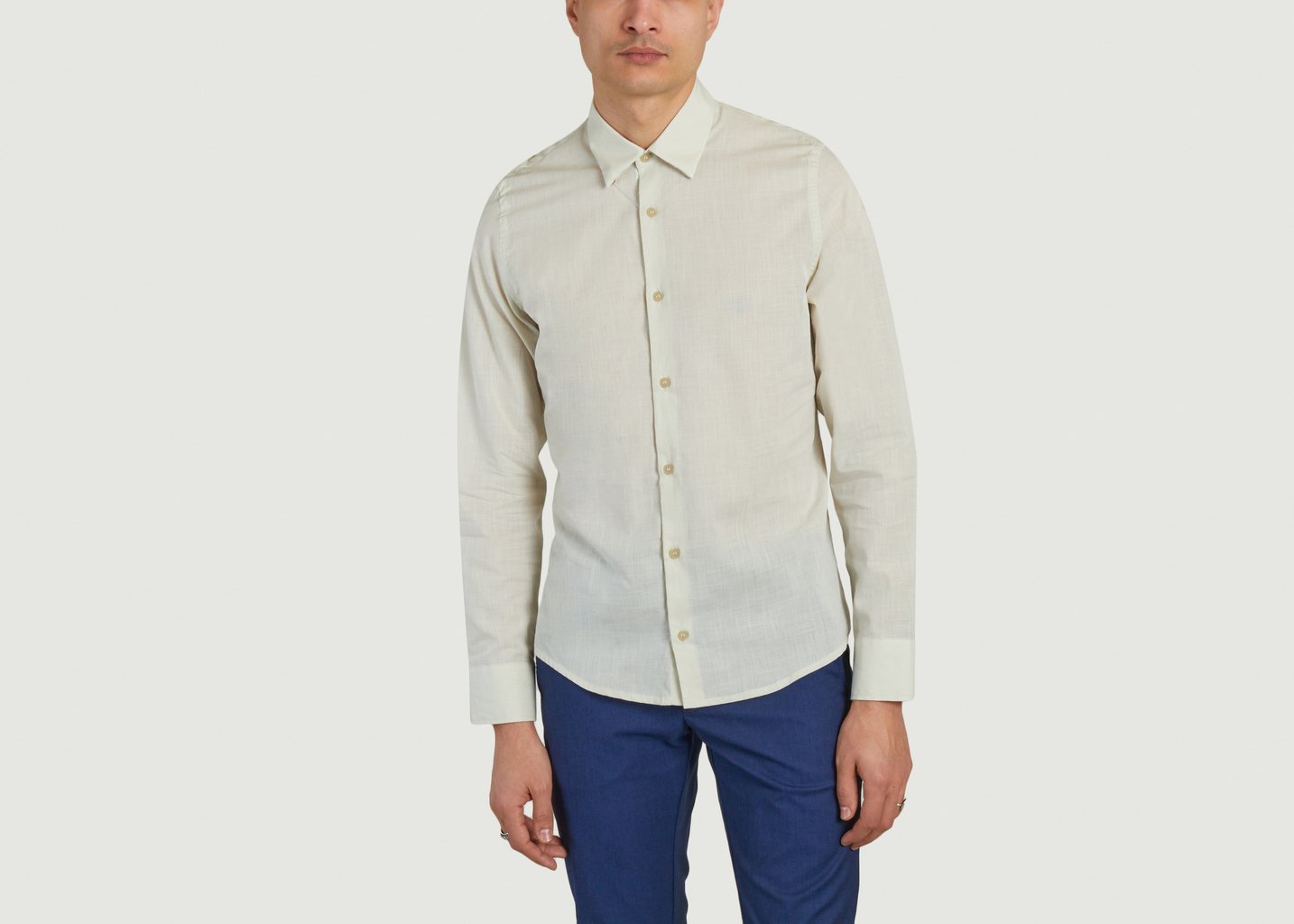 l'exception Chemise en coton léger Ecru JagVi Rive Gauche