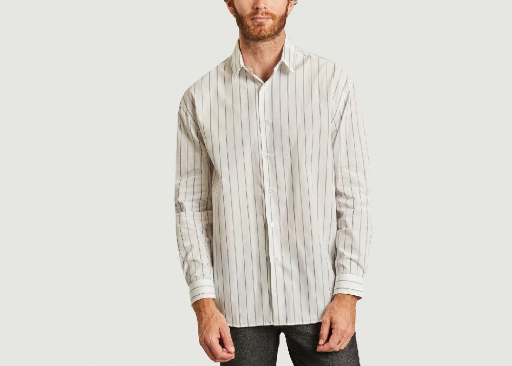 l'exception Chemise en coton Montaigne Blanc Editions M.R