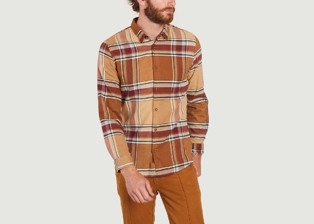l'exception Chemise en flanelle à carreaux Camel JagVi Rive Gauche