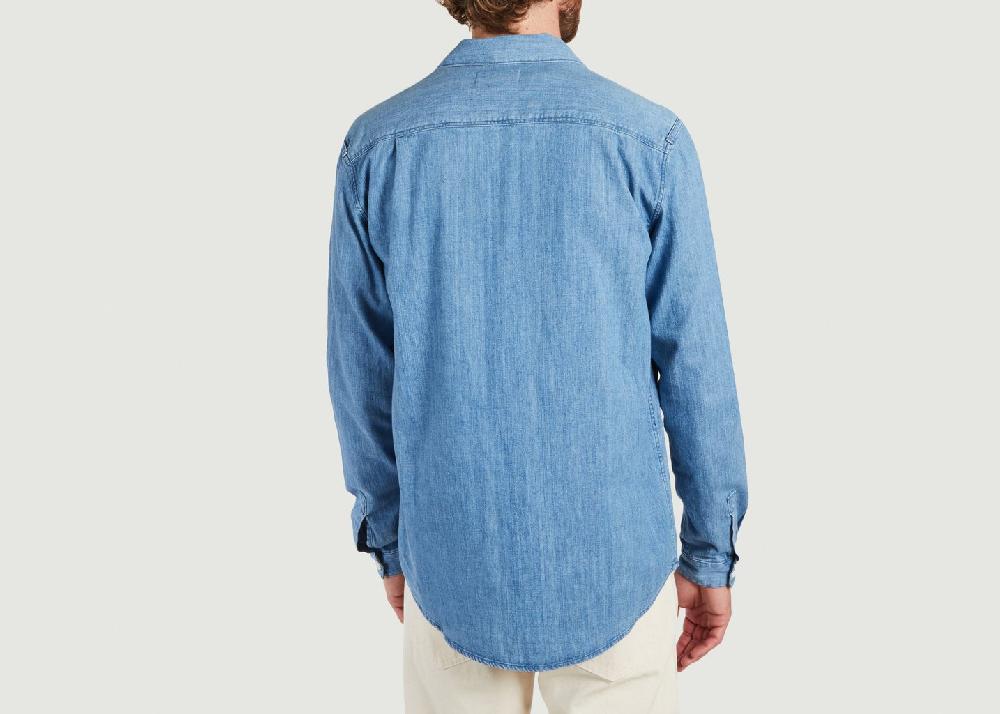 L'exception Chemise En Jean Délavé Doc Savage Bleu Clair YMC