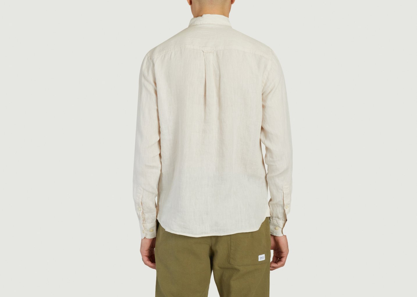 L'exception Chemise En Lin Beige Knowledge Cotton Apparel