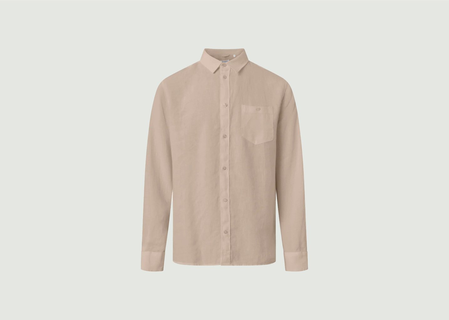 l'exception Chemise En Lin Beige Knowledge Cotton Apparel
