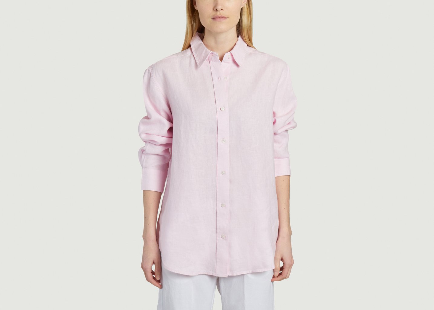 L'exception Chemise En Lin Salova Rose Samsoe & Samsoe