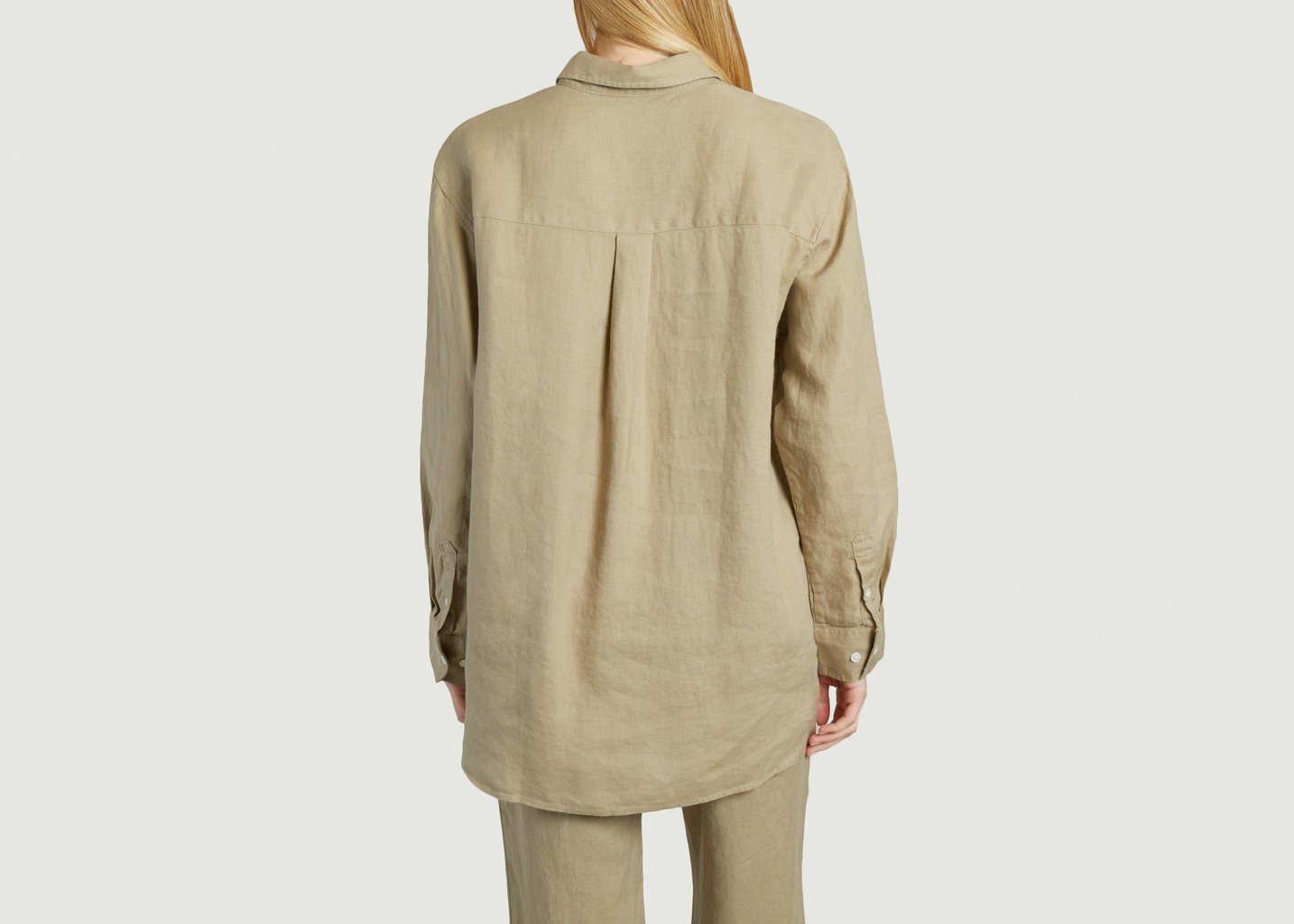 L'exception Chemise En Lin Salova Taupe Samsoe & Samsoe
