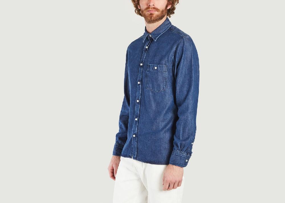L'exception Chemise En Lyocell Alex Indigo Officine Générale