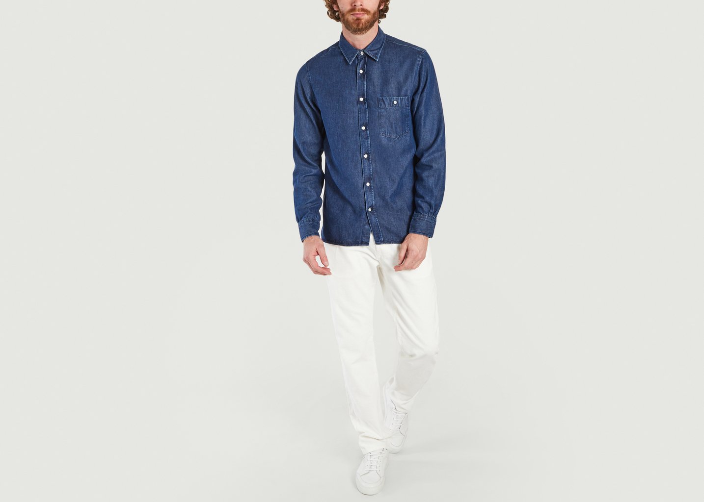L'exception Chemise En Lyocell Alex Indigo Officine Générale