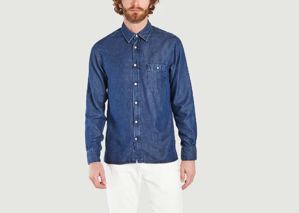 l'exception Chemise en lyocell Alex Indigo Officine Générale