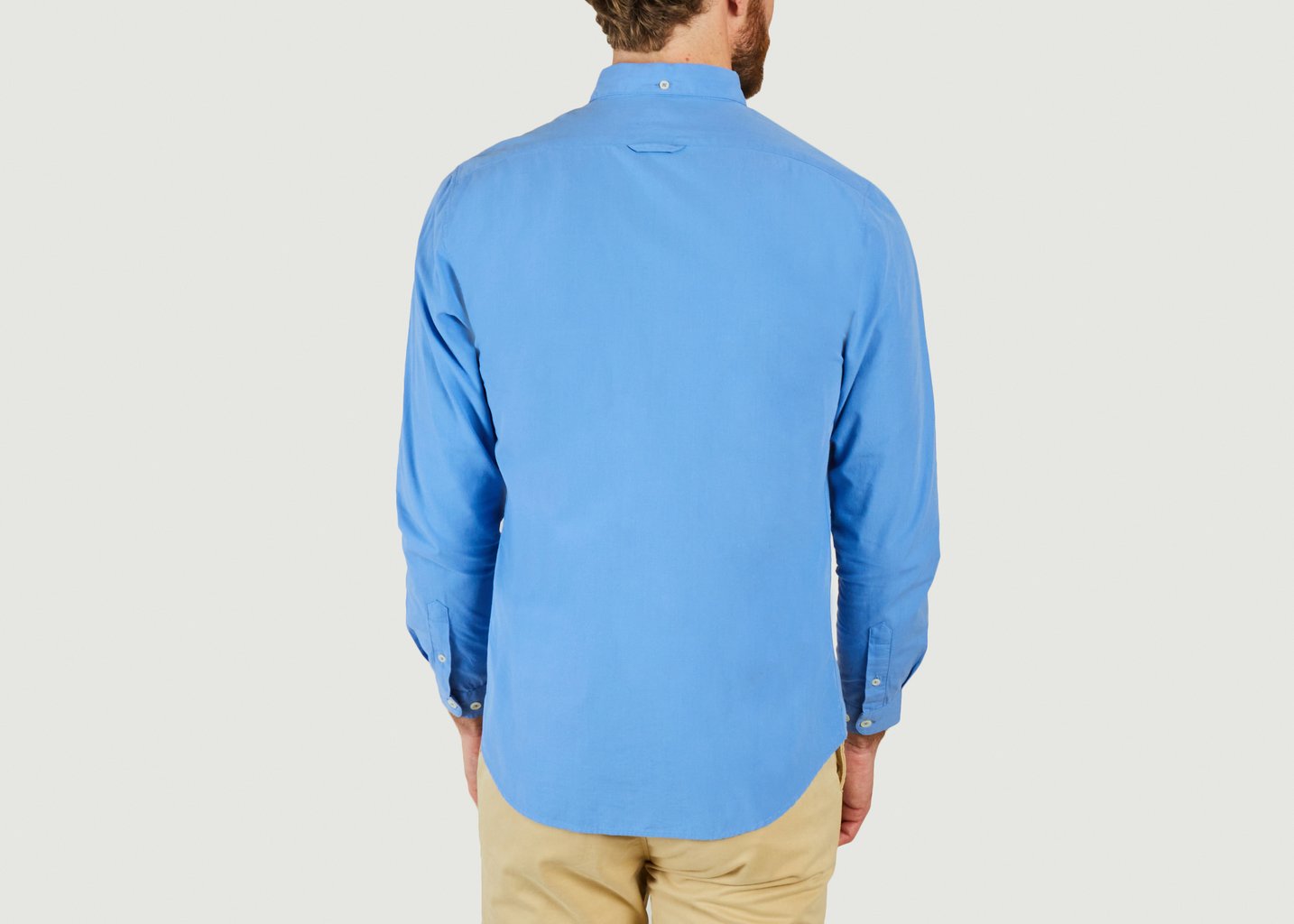 L'exception Chemise En Popeline Bleu Cuisse De Grenouille