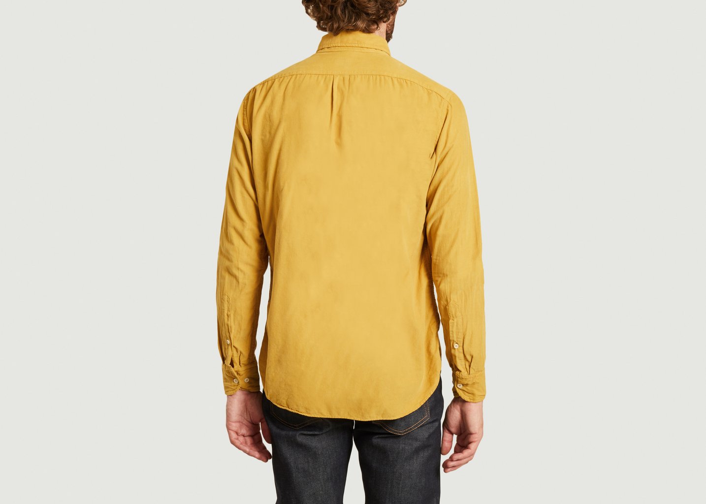 L'exception Chemise En Velours Côtelé Moutarde B.D Baggies