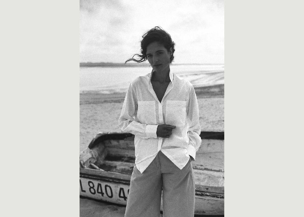 l'exception Chemise Encre Rayée Blanc Bourrienne Paris X