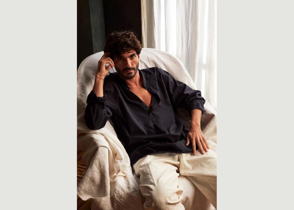 L'exception Chemise Epicurien Bleu Marine Bourrienne Paris X