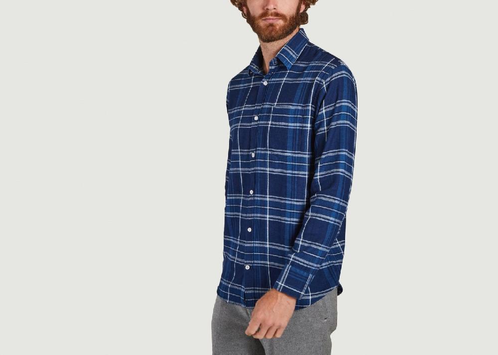 L'exception Chemise Errico Pocket 5191 Indigo No Nationality 07