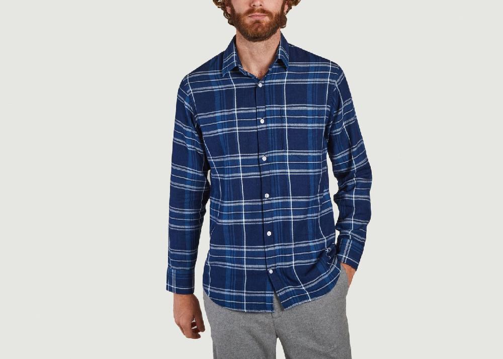 l'exception Chemise Errico Pocket 5191 Indigo No Nationality 07