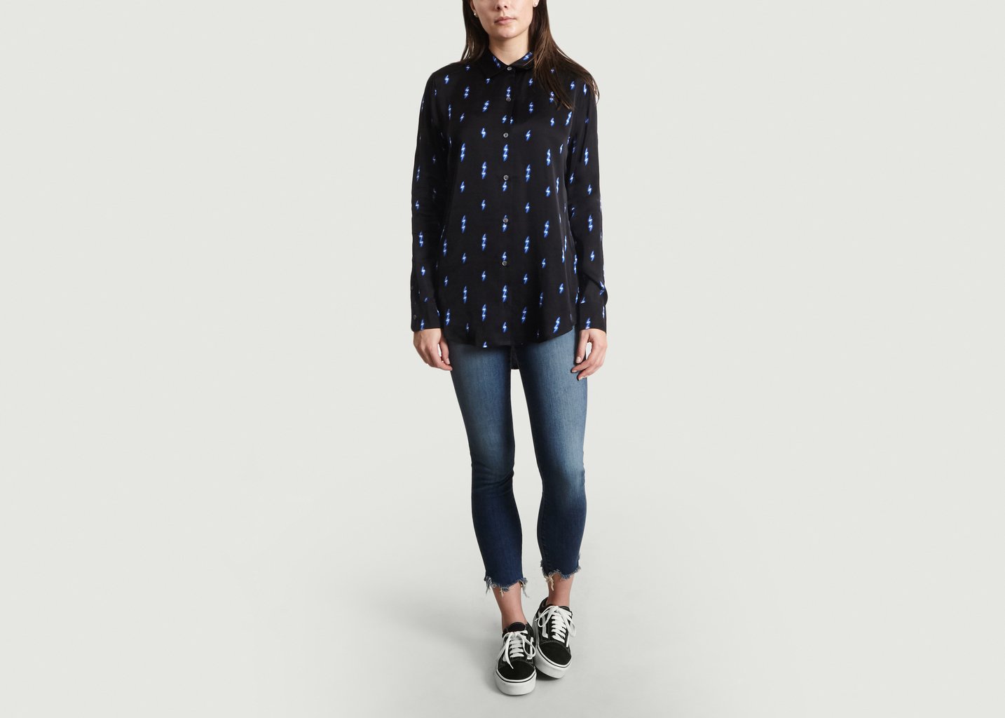 L'exception Chemise Essential Motifs Eclairs Noir Equipment