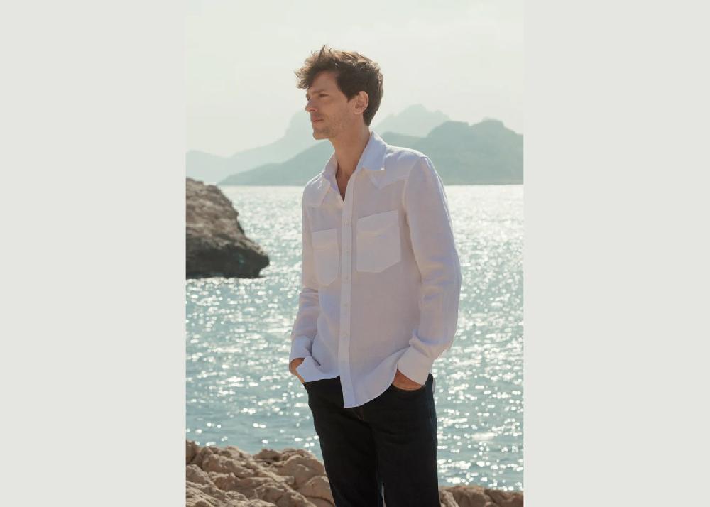 l'exception Chemise Farwest Blanc Bourrienne Paris X