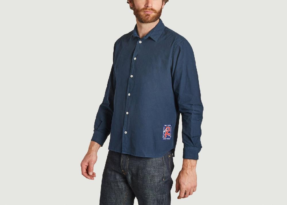 L'exception Chemise Financial Bleu Marine Reception Clothing