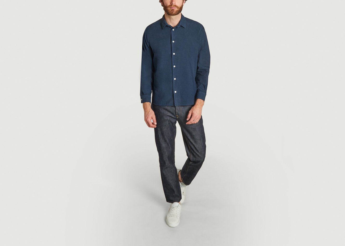 L'exception Chemise Financial Bleu Marine Reception Clothing